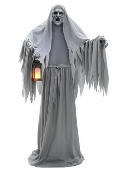 Figura animada de terror fantasma flutuante (2,15 m)