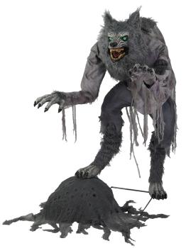 Figura animada Terror lobisomem (1,5 m de altura)