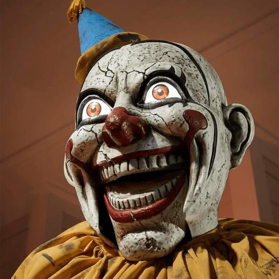 Figura Animada Horror Palhaço Parque Halloween Animado (2,1 m de altura)