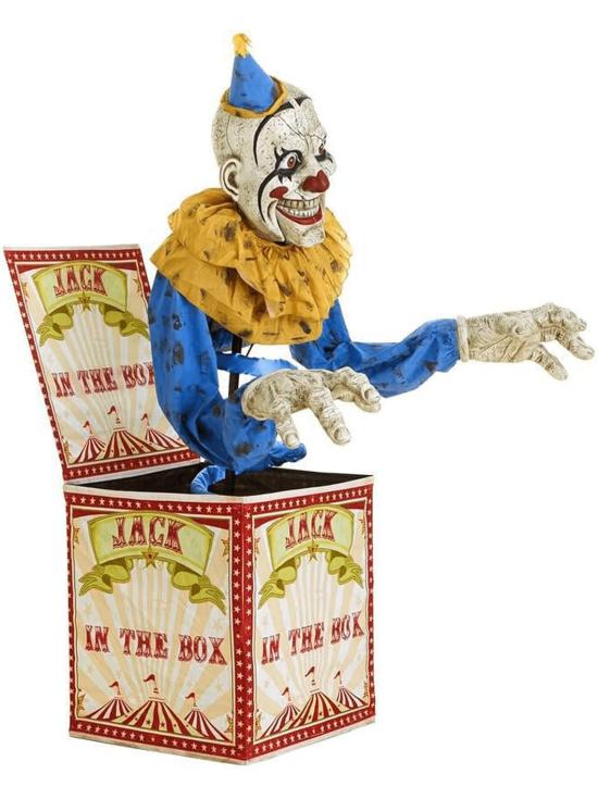 Figura Animada Horror Palhaço Parque Halloween Animado (2,1 m de altura)