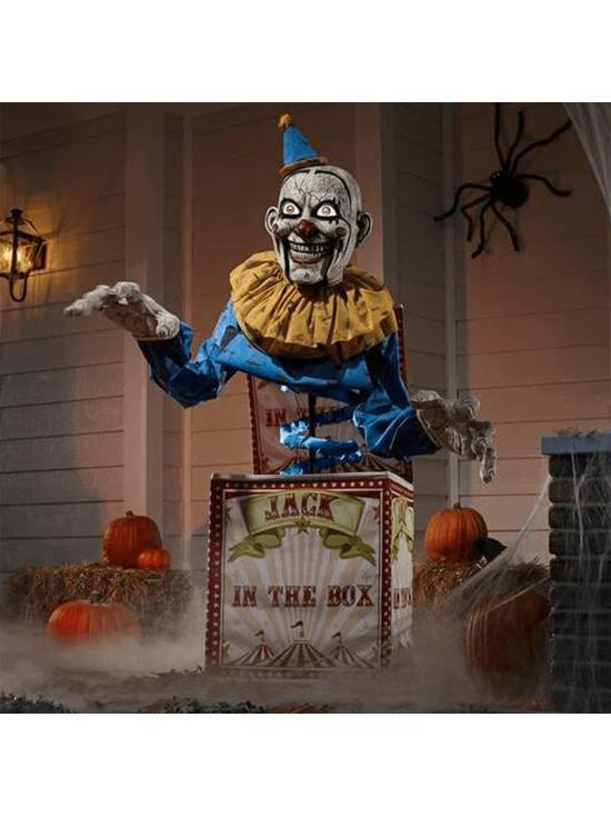 Figura Animada Horror Palhaço Parque Halloween Animado (2,1 m de altura)