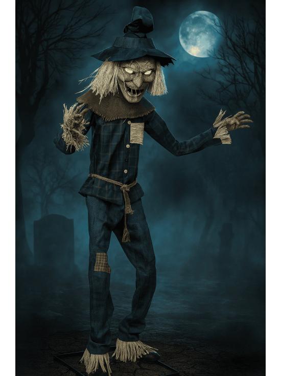 Figura animada SERVO 2,05 m espantalho figuras de terror animadas