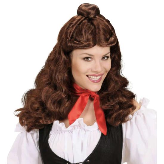 Foulard de cetim vermelho.