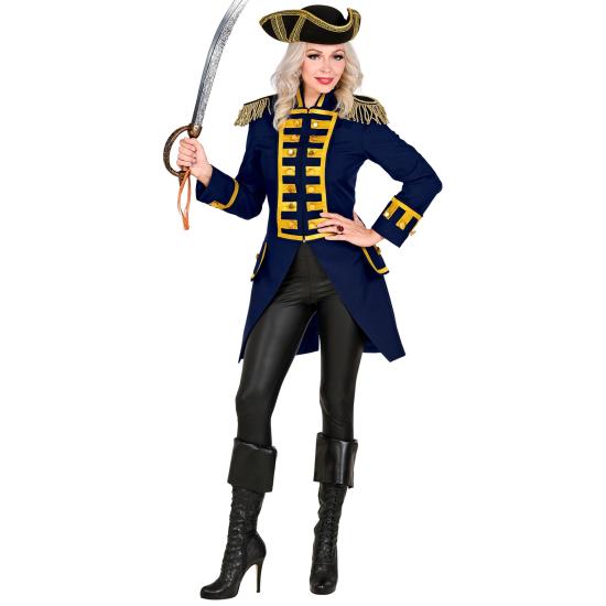 Fraque de desfile de luxo azul adulto