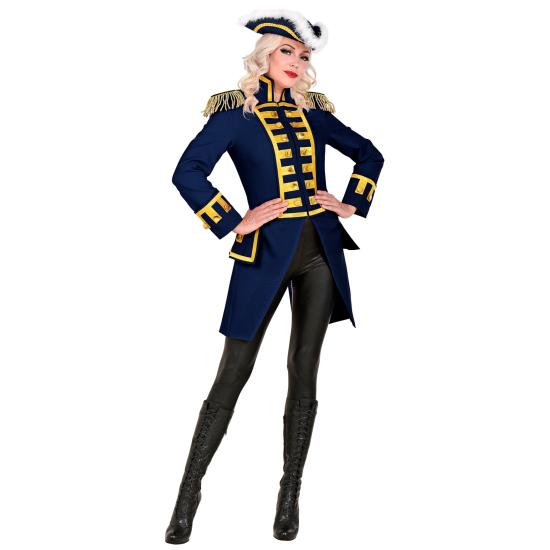 Fraque de desfile de luxo azul adulto