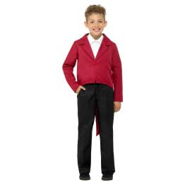 Fraque infantil vermelho