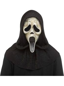 Máscara GhostFace Deluxe Envelhecida – Máscara de Terror de Halloween do filme Pânico