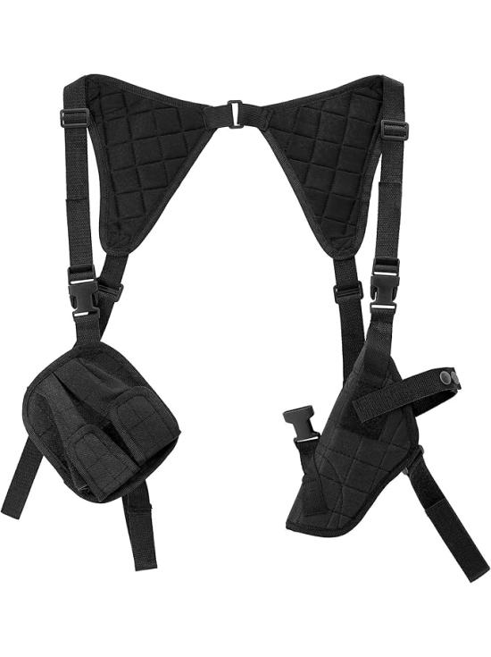 Coldre tático preto – acessório para trajes policiais, SWAT e militares