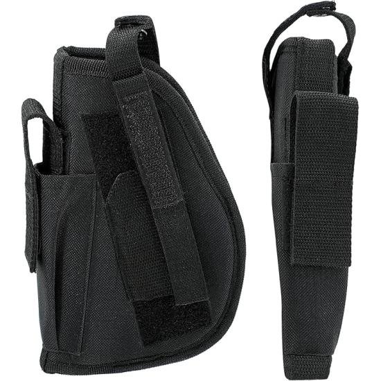 Coldre tático para fantasias de polícia, SWAT, militares e agentes secretos. Direito ou esquerdo, vendido separadamente.