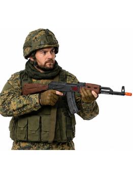 Rifle de assalto russo de brinquedo de 70 cm para fantasias militares.