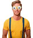 Óculos de fantasia amarelos - Minions, Simpsons e mais