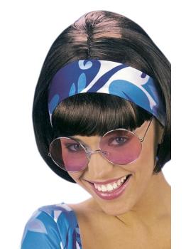Óculos anos 70 Lentes rosa