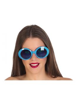 Óculos Mega Fashion Azul Anos 70
