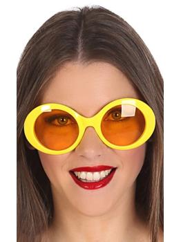 Óculos Amarelos Mega Fashion Anos 70
