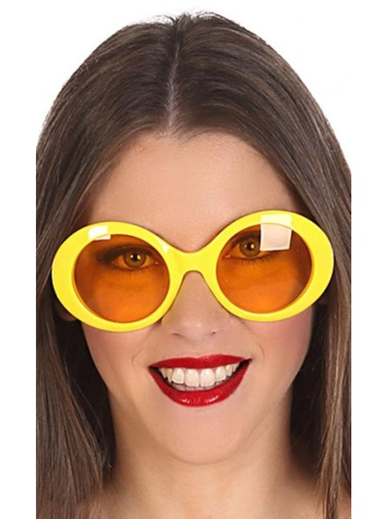 Óculos Amarelos Mega Fashion Anos 70