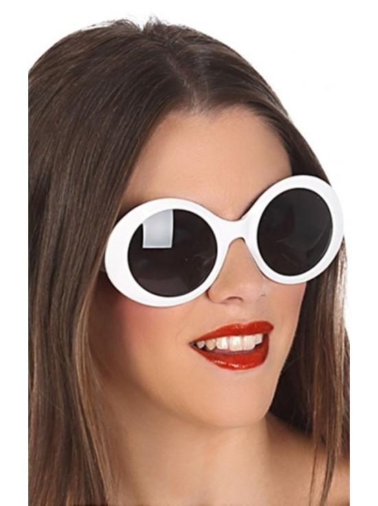 Óculos Mega Fashion Anos 70 em Branco