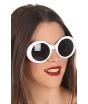 Óculos Mega Fashion Anos 70 em Branco