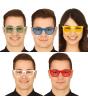Óculos com lentes coloridas (5 cores diferentes)