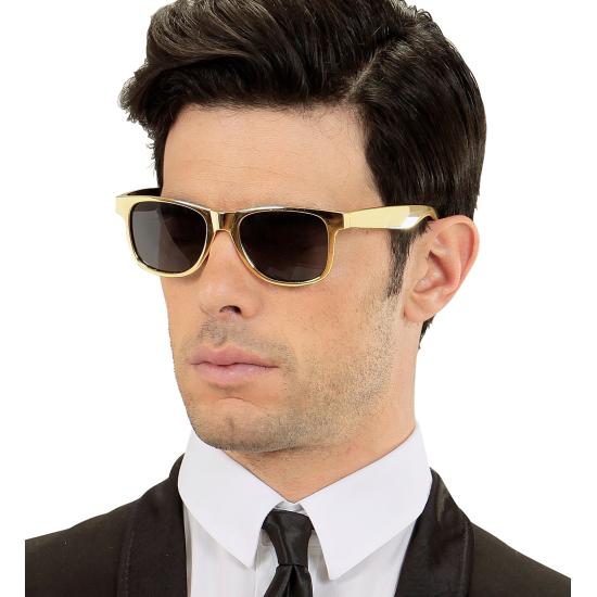 Óculos de festa prateados e dourados