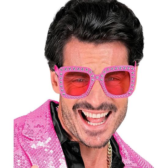Óculos de festa com strass e cristais coloridos Óculos de festa com strass e cristais coloridos
