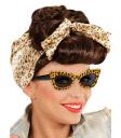 Gafas de leopardo retro adulto