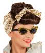 Gafas de leopardo retro adulto