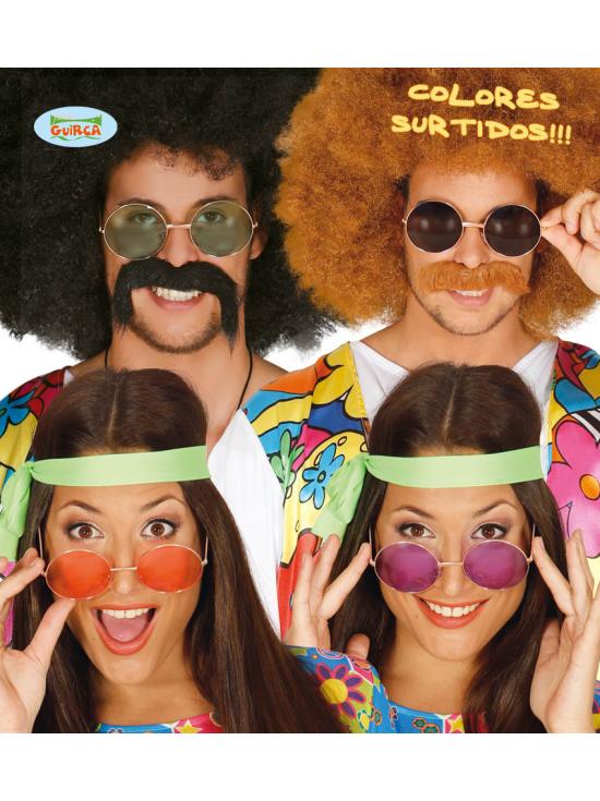 Óculos Hippie Gigantes em cores sortidas