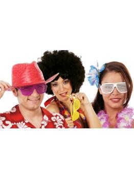 Cores de óculos havaianos