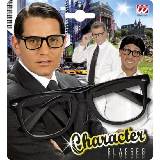 Óculos de personagem em preto