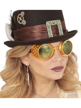 Óculos Steampunk Dourados