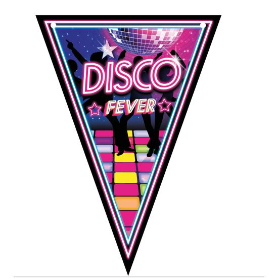Flâmula de discoteca dos anos 70 300 cms 20 x 30 cms