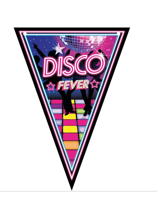 Flâmula de discoteca dos anos 70 300 cms 20 x 30 cms