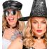 Gargantilha em formato de coração com asas de morcego – Colar preto para o Halloween e looks punk
