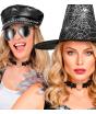 Gargantilha em formato de coração com asas de morcego – Colar preto para o Halloween e looks punk