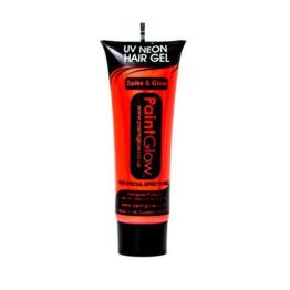 Gel de cabelo fluorescente em laranja escuro