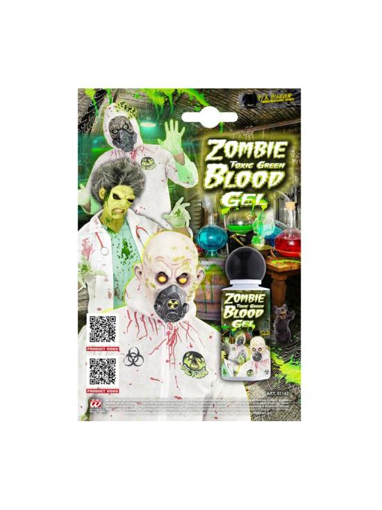 Gel de sangue verde tóxico zumbi 28 ml