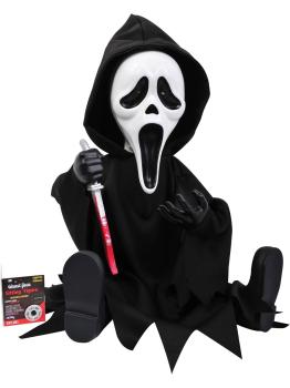 Figura animada Ghost Face Motion, 11 polegadas, preta