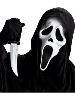 Máscara e faca do Ghostface para adultos