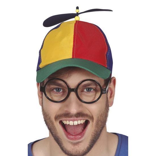 Boné colorido com chapéu de hélice