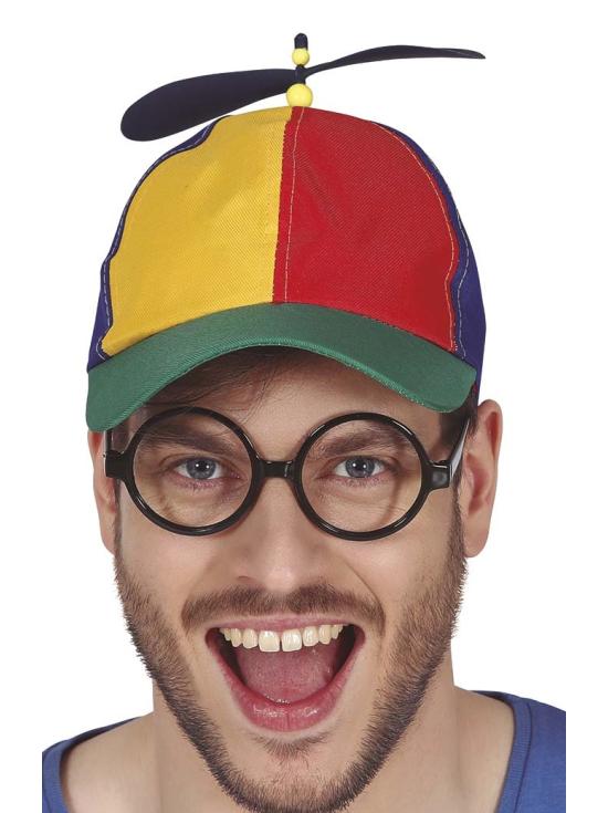 Boné colorido com chapéu de hélice
