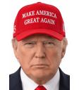 Boné vermelho "Make America Great Again", boné de Donald Trump