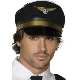 Boné piloto de aviação adulto