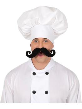 Chapéu de Chef Branco Adulto | Acessório para Fantasia de Chef