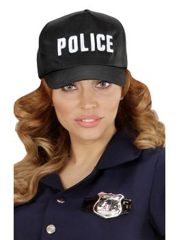 Boné policial ajustável para adulto