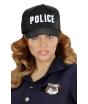 Boné policial ajustável para adulto
