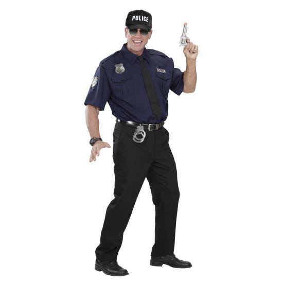 Boné policial ajustável para adulto