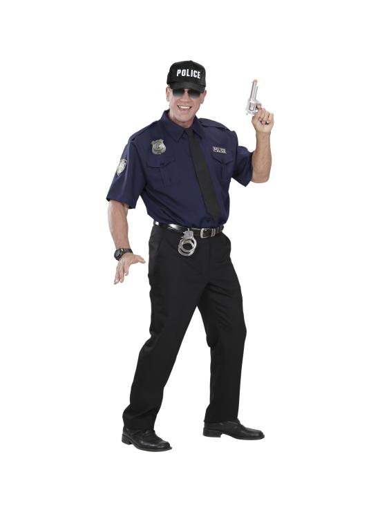 Boné policial ajustável para adulto