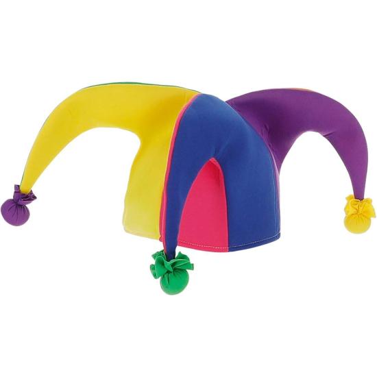 Chapéu de bobo da corte em cores fluorescentes