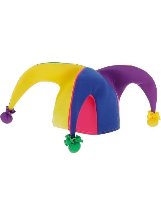 Chapéu de bobo da corte em cores fluorescentes