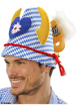 Chapéu de chifres para a Oktoberfest.
